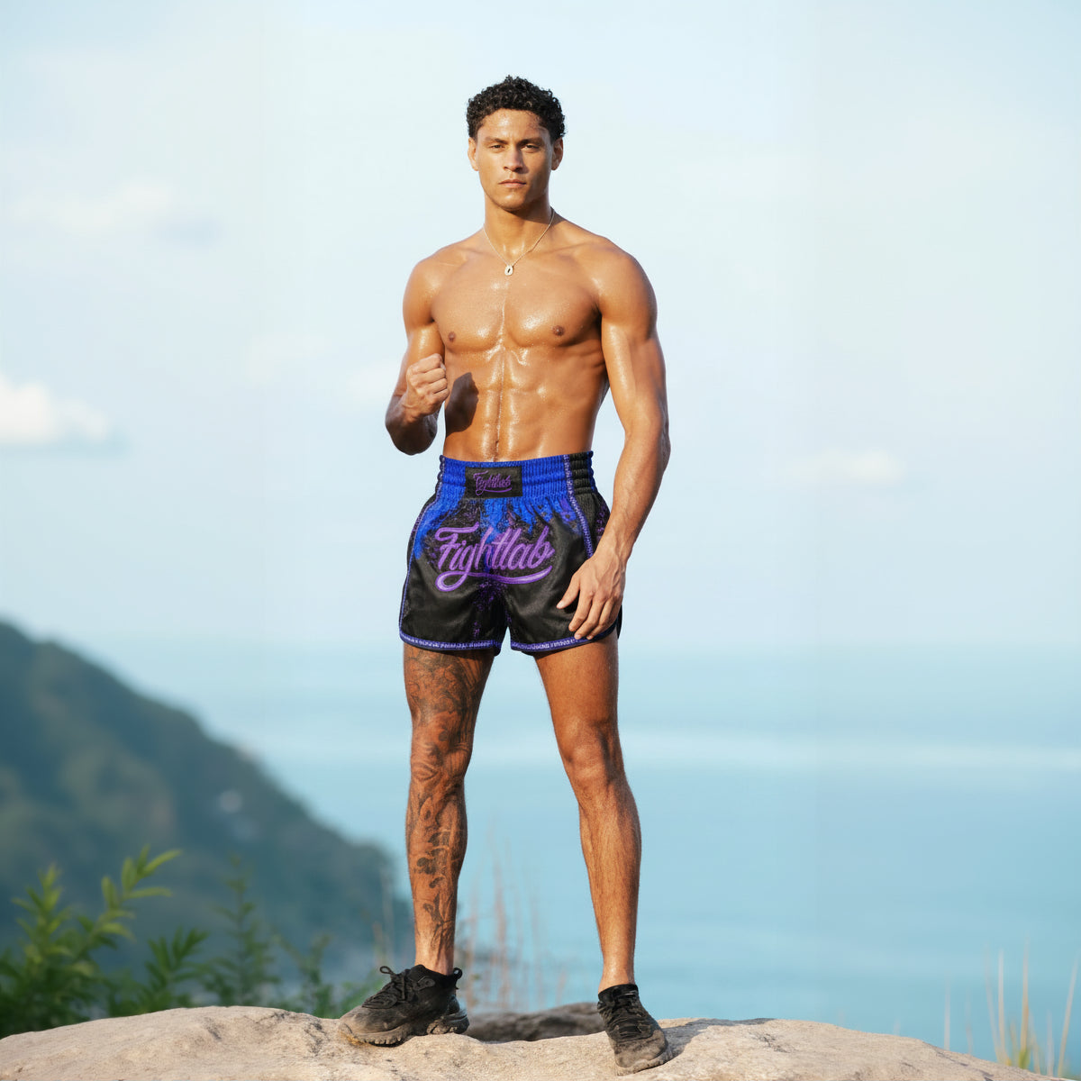 Fightlab | Neon Venom Thai Boxing Shorts Fightlab