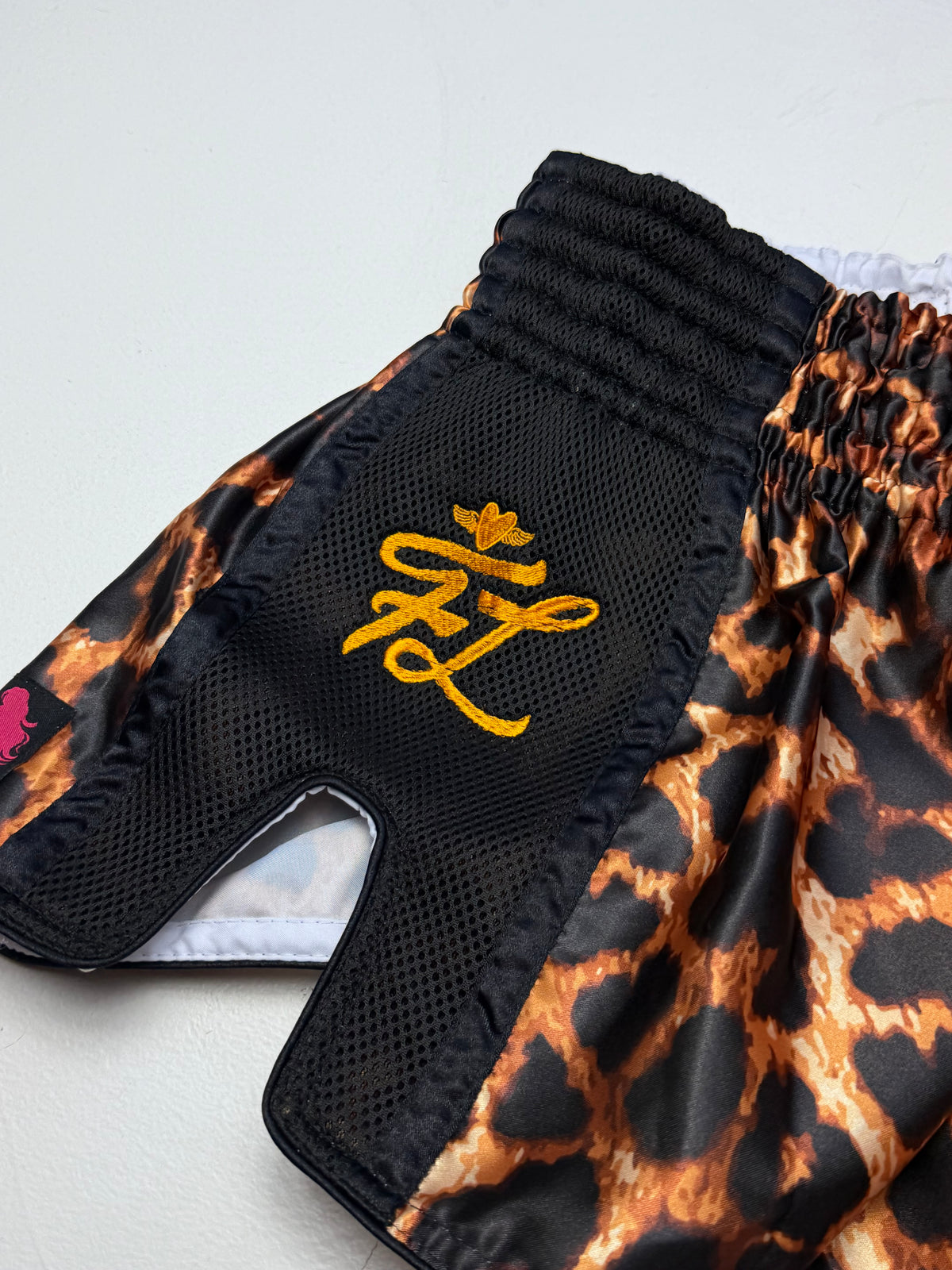 Miss Fightlab Leopard print Thai boxing shorts Fightlab