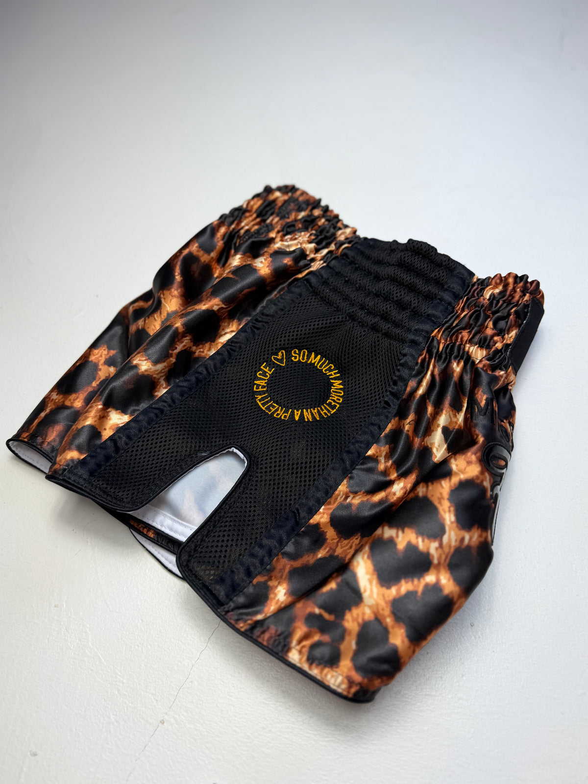 Miss Fightlab Leopard print Thai boxing shorts Fightlab