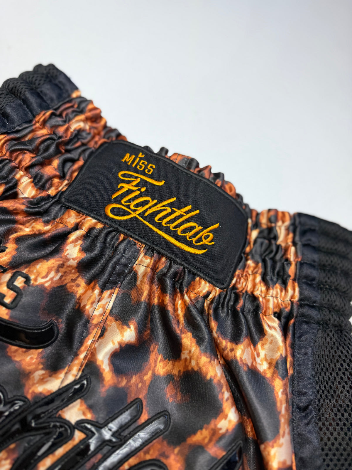Miss Fightlab Leopard print Thai boxing shorts Fightlab