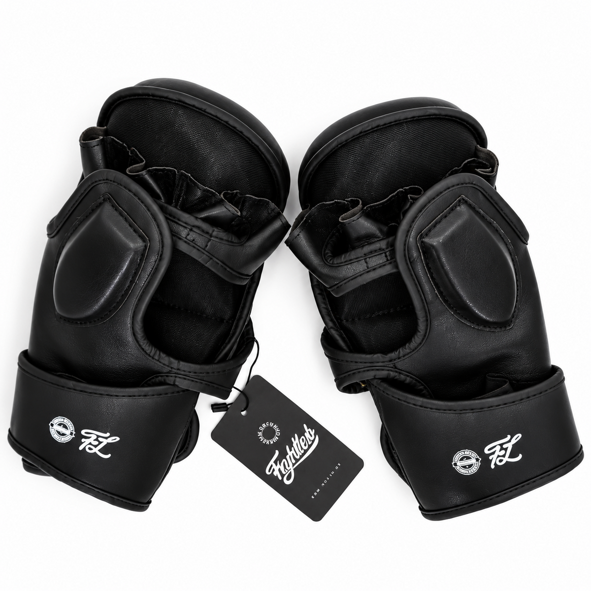 Black Fightlab Pro Sparring MMA gloves with white logos and brand tag
