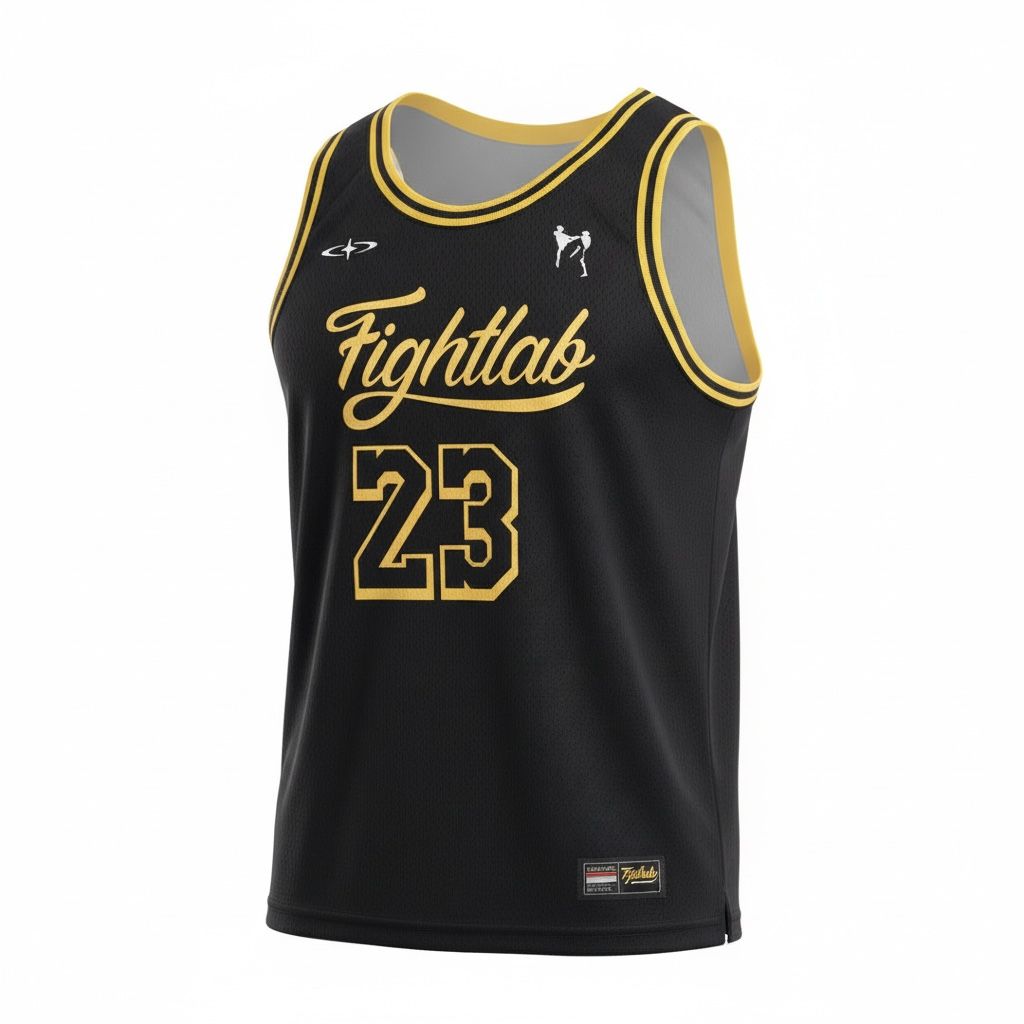 Fightlab Arena Jersey – Championship Edition (Black/Gold #23) Fightlab